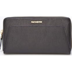 Samsonite - Portfel skórzany. Czarne portfele damskie marki Samsonite, z materiału. W wyprzedaży za 259,90 zł.