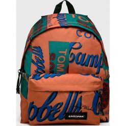 Eastpak - Plecak. Pomarańczowe plecaki damskie Eastpak, z nadrukiem, z poliesteru. W wyprzedaży za 139,90 zł.