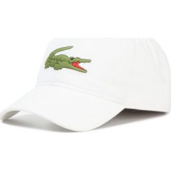 Czapka z daszkiem LACOSTE - RK8217 White 001. Białe czapki męskie Lacoste, bez wzorów, z bawełny. Za 239,00 zł.