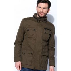 Khaki Kurtka Temporal. Brązowe kurtki męskie marki Born2be, xl, bez wzorów. Za 119,99 zł.