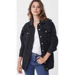 Czarna Kurtka Pinner. Czarne kurtki damskie Born2be, s, w paski, z jeansu, długie, bez kaptura. Za 139,99 zł.