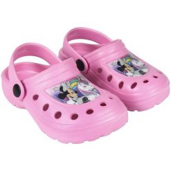 Disney Sandały Dziewczęce Minnie 30.5 Jasnoróżowe. Różowe sandały dziewczęce Disney, z gumy, bez zapięcia. Za 34,00 zł.