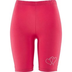 Krótkie legginsy bonprix różowy hibiskus. Różowe legginsy damskie marki bonprix. Za 29,99 zł.