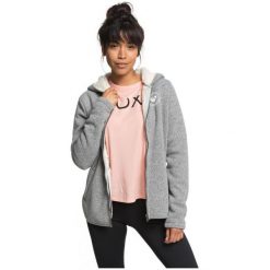 ROXY bluza Super Cosy Fl A J Otlr Ktah Charcoal Heather XS. Szare bluzy sportowe damskie Roxy, xs, bez wzorów, bez rękawów, z kapturem. W wyprzedaży za 269,00 zł.