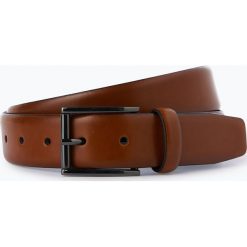 Condor - Męski pasek skórzany, beżowy. Brązowe paski męskie Condor, w paski, ze skóry. Za 129,95 zł.