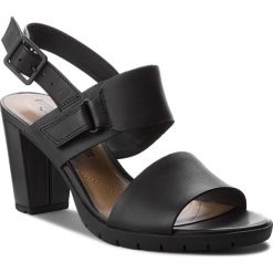 Rzymianki damskie: Sandały CLARKS – Kurtley Shine 261335874 Black Leather