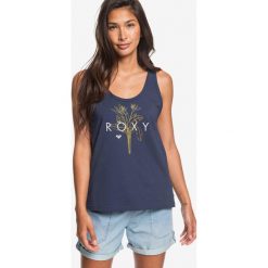 Roxy Closinglogo Podkoszulek Niebieski. Niebieskie podkoszulki damskie Roxy, s, z nadrukiem, z bawełny, bez kołnierzyka. Za 88,95 zł.