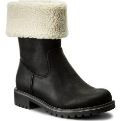 Botki CLARA BARSON - WS722-30A Czarny. Czarne botki damskie na obcasie Clara Barson, z materiału. Za 129,99 zł.