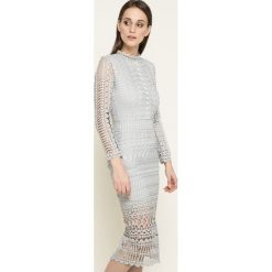 Missguided - Sukienka. Szare sukienki damskie marki Missguided, na co dzień, bez wzorów, z poliesteru, casualowe, bez kołnierzyka, z długim rękawem, długie, maxi, proste. W wyprzedaży za 179,90 zł.