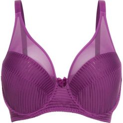 Biustonosz minimizer Pink Collection bonprix fiołkowy. Fioletowe biustonosze bardotka bonprix. Za 37,99 zł.