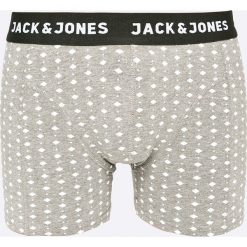 Jack & Jones - Bokserki Trunks. Szare bokserki męskie Jack & Jones, z bawełny. W wyprzedaży za 24,90 zł.