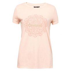 Desigual Koszulka Damska Ts Manchester S Łososiowy. Różowe t-shirty damskie marki Desigual, s, z bawełny. Za 179,00 zł.