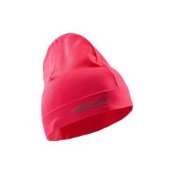 Czapka do biegania. Czerwone czapki zimowe damskie marki KALENJI, z elastanu. Za 19,99 zł.