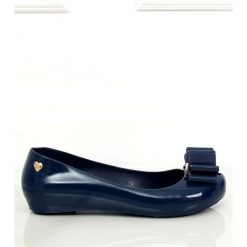 Balerinki meliski granatowe CK87-P Blue. Niebieskie baleriny damskie ButyModne, bez wzorów, z gumy, bez obcasa. W wyprzedaży za 69,00 zł.