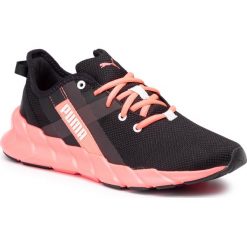 Buty PUMA - Weave XT Wn's 192611 02 Puma Black/Pink Alert. Czarne buty sportowe damskie Puma, bez wzorów, z tworzywa sztucznego, sportowe, na fitness i siłownię. W wyprzedaży za 249,99 zł.
