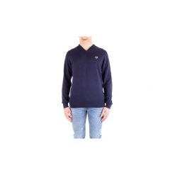 Bluzy Fred Perry K5522. Niebieskie bluzy męskie Fred Perry, s, bez wzorów, bez kołnierzyka, bez rękawów, bez kaptura. Za 590,78 zł.