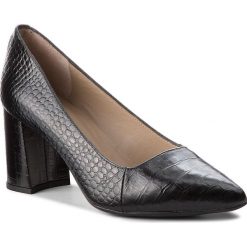 Półbuty UNISA - Keira F18 Cy Black Cayman. Czarne półbuty damskie Unisa, bez wzorów, ze skóry, eleganckie, bez obcasa, na obcasie, bez zapięcia. W wyprzedaży za 289,00 zł.