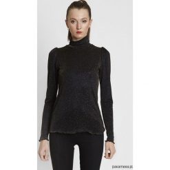 Golf czarny z lurexem ONYX. Czarne swetry dziewczęce marki Pakamera, z wiskozy, z golfem. Za 290,00 zł.