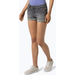 Tommy Jeans - Damskie krótkie spodenki jeansowe, szary. Szare szorty damskie Tommy Jeans, bez wzorów, z jeansu. Za 299,95 zł.
