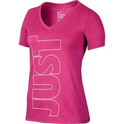 Nike Koszulka Dri-FIT Just Do It V-Neck różowa r. M (729765 616). Różowe t-shirty damskie Nike, m. Za 82,48 zł.