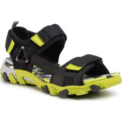 Sandały SUPERFIT - 6-00101-00 D Schwarz/Grün. Czarne sandały chłopięce Superfit, ze skóry ekologicznej, bez zapięcia. Za 269,00 zł.