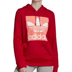 ADIDAS TREFOIL HOODIE > EH4190. Bluzy damskie Adidas, bez wzorów, z bawełny, bez rękawów, długie, z kapturem. W wyprzedaży za 209,99 zł.