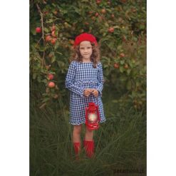 Sukienka CORNFLOWER. Niebieskie sukienki dziewczęce z falbanami Pakamera, z bawełny. Za 169,00 zł.