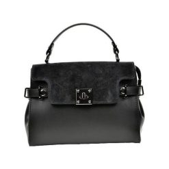 Carla Ferreri Skórzana torebka AW18C F311 1 Nero. Torebki klasyczne damskie Carla Ferreri, bez wzorów, ze skóry, bez dodatków. W wyprzedaży za 375,00 zł.