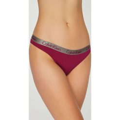Calvin Klein Underwear - Stringi. Brązowe stringi Calvin Klein Underwear, l, z bawełny. Za 64,90 zł.
