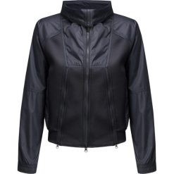Kurtka ADIDAS BY STELLA McCARTNEY. Czarne kurtki damskie adidas by Stella McCartney, bez wzorów, z tkaniny, bez kaptura. W wyprzedaży za 616,00 zł.