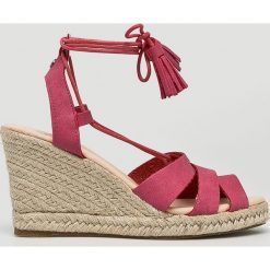 Big Star - Espadryle. Różowe espadryle damskie marki BIG STAR, z gumy, na obcasie. W wyprzedaży za 89,90 zł.