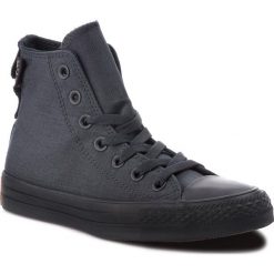 Trampki CONVERSE - Ctas Hi 161428C Black/Black/Brown. Czarne półbuty męskie Converse, na co dzień, bez wzorów, z gumy, bez zapięcia. W wyprzedaży za 249,00 zł.