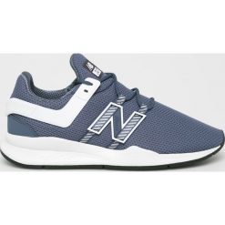 New Balance - Buty. Niebieskie sneakersy męskie New Balance, z gumy, na sznurówki. W wyprzedaży za 299,90 zł.