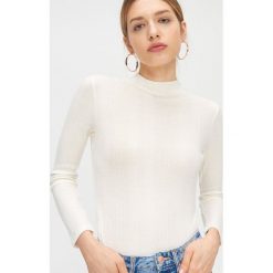 Sweter ze stójką - Kremowy. Białe swetry damskie Cropp, s, bez wzorów, bez rękawów, bez kaptura. Za 49,99 zł.