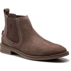 Sztyblety LEVI'S - 229797-709-23 Beige. Pomarańczowe sztyblety męskie Levi's®, ze skóry, przed kolano, bez zapięcia. Za 439,00 zł.
