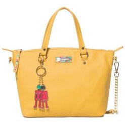 Desigual Torebka Damska Bols Colorama Gela Żółta. Żółte torebki klasyczne damskie Desigual, bez wzorów, bez dodatków. Za 249,00 zł.