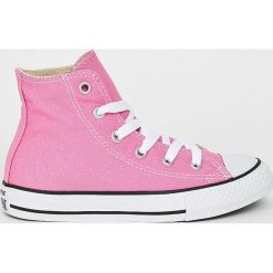 Converse - Trampki dziecięce. Różowe buty sportowe dziewczęce marki Converse, z gumy, na sznurówki. W wyprzedaży za 219,90 zł.