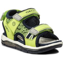 Sandały męskie skórzane: Sandały GEOX – B Sand.Todo B. B B820GB 05411 C2294 Lime/Navy