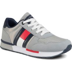 Sneakersy TOMMY HILFIGER - Low Cut Lace Up Sneaker T3B4-30724-0902 S Grey 900. Szare trampki chłopięce TOMMY HILFIGER, bez wzorów, ze skóry, na sznurówki. Za 299,00 zł.