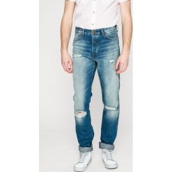 Wrangler - Jeansy Spencer. Niebieskie jeansy męskie slim marki Wrangler, z bawełny. W wyprzedaży za 259,90 zł.