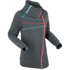 Sukienka bonprix szary leo. Szare bluzy damskie bonprix, bez wzorów, z dekoltem w serek, bez rękawów. Za 79,99 zł.