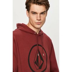 Volcom - Bluza. Czerwone bluzy męskie Volcom, s, z nadrukiem, z bawełny, z kapturem, bez rękawów, z kapturem. Za 289,90 zł.