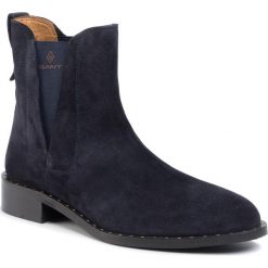 Sztyblety GANT - Hampton 19553992 Marine G69. Niebieskie kozaki damskie GANT, na co dzień, ze skóry, marine, bez obcasa, na obcasie, bez zapięcia. Za 609,00 zł.