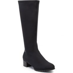 Kozaki HÖGL - GORE-TEX 8-103856 Black 0100. Czarne kozaki damskie HÖGL, z materiału, bez obcasa, bez zapięcia. W wyprzedaży za 459,00 zł.