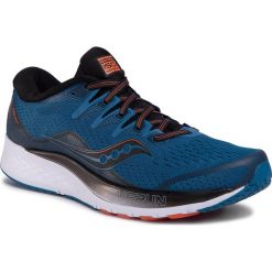 Buty SAUCONY - Ride Iso 2 S20514-25 Blu/Blk. Niebieskie buty sportowe męskie Saucony, ze skóry ekologicznej, bez zapięcia, do biegania. Za 579,00 zł.