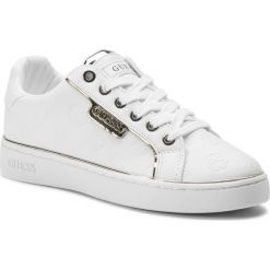 Sneakersy GUESS - Banq FL7BAN ELE12 WHITE. Białe półbuty damskie Guess, ze skóry ekologicznej. W wyprzedaży za 419,00 zł.