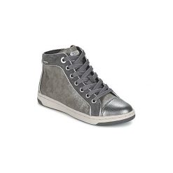 Buty Dziecko Geox CREAMY. Szare trampki dziewczęce Geox, bez wzorów, bez zapięcia. Za 179,40 zł.