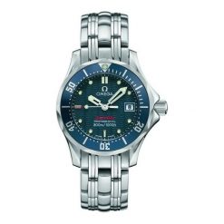 ZEGAREK OMEGA SEAMASTER 2224.80.00. Niebieskie zegarki damskie marki OMEGA, ze stali. Za 7800,00 zł.