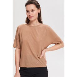 T-shirt z motywem zwierzęcym - Beżowy. Brązowe t-shirty damskie Reserved, s, bez wzorów, bez kołnierzyka. Za 49,99 zł.