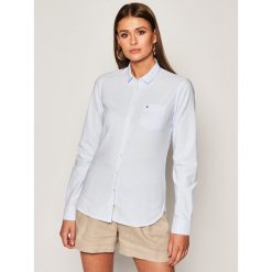 Koszula TOMMY HILFIGER Sithaca 1M87657820. Różowe bluzki damskie TOMMY HILFIGER, m, bez wzorów, bez kołnierzyka, bez rękawów. Za 399,00 zł.